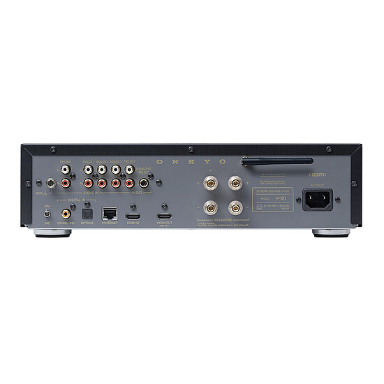Ampli HiFi Stéréo Onkyo Muse Y-50 Noir + Klipsch RP-600M II Noyer - Autre vue