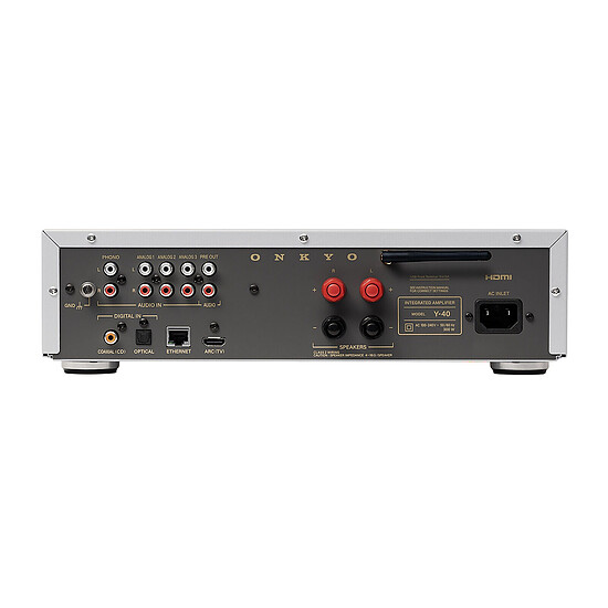Ampli HiFi Stéréo Onkyo Muse Y-40 Argent + Klipsch RP-600M II Ebène - Autre vue