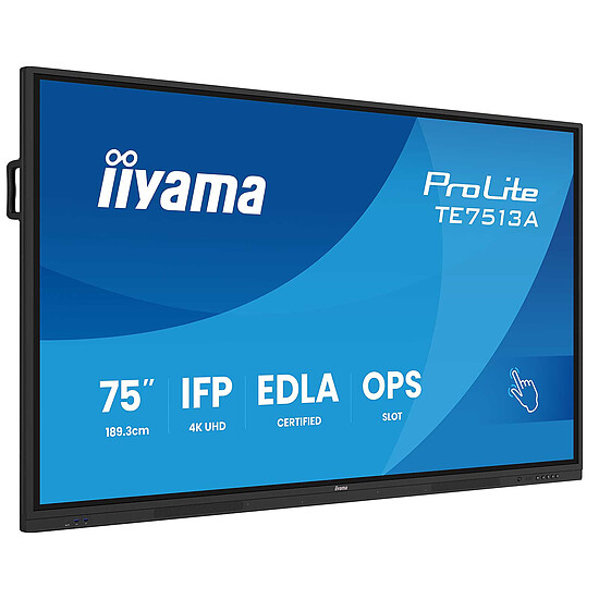Écran dynamique iiyama 75" LED - ProLite TE7513A-B3AG - Autre vue