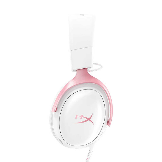 Casque micro HyperX Cloud III - blanc/rose - Autre vue