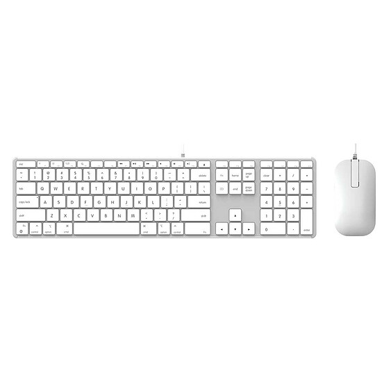 Clavier souris bureautique Zagg Keyboard & Mouse Combo Argent - Autre vue