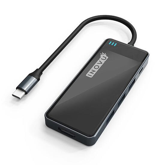 Station d'accueil PC portable INOVU Station d'accueil USB-C 6 en 1 (HDMI/USB/SD) - Autre vue