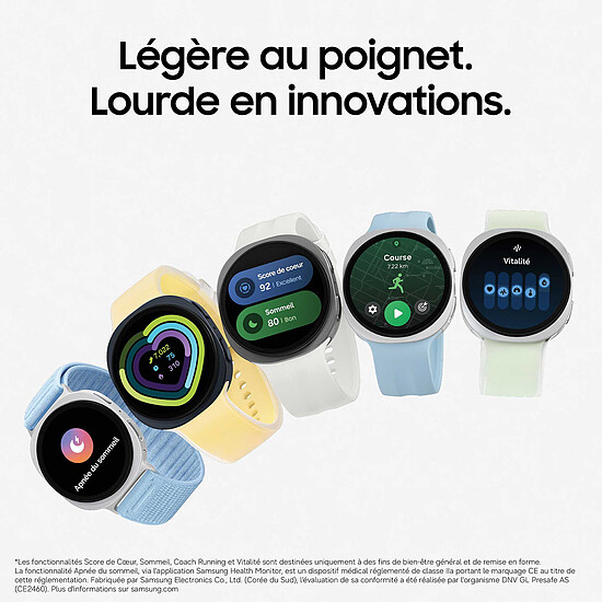 Montre connectée Samsung Galaxy Watch9 BT (40 mm / Crème) - Autre vue