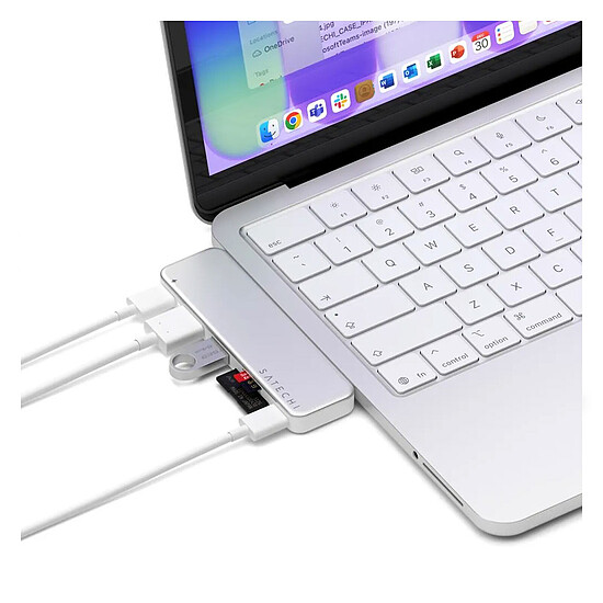 Hub USB Satechi USB-C Snap Hub 6-en-1 - Argent - Autre vue