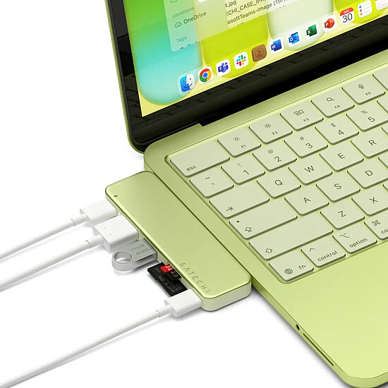 Hub USB Satechi USB-C Snap Hub 6-en-1 - Citrus - Autre vue