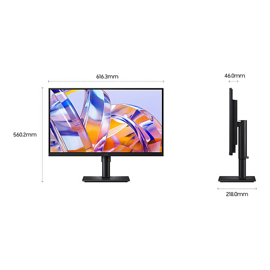 Écran PC Samsung 27" LED - ViewFinity S8 S27H804UAU - Autre vue