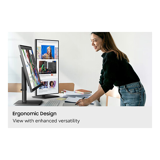 Écran PC Samsung 27" LED - ViewFinity S8 S27H804UAU - Autre vue