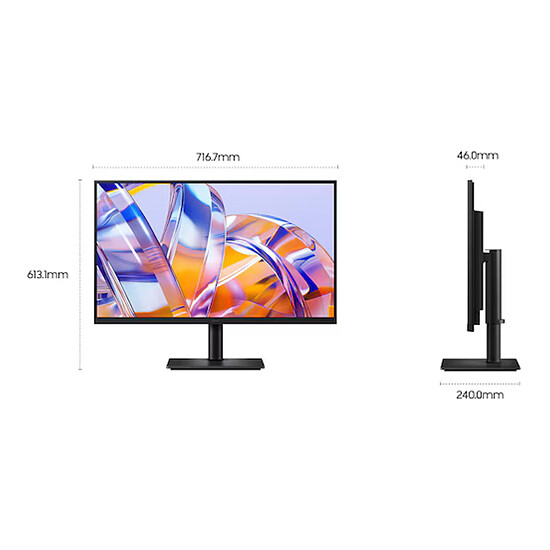 Écran PC Samsung 32" LED - ViewFinity S8 S32H804UAU - Autre vue
