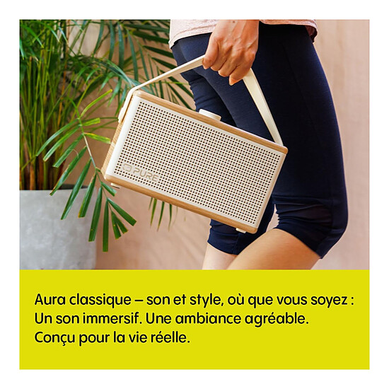 Enceinte sans fil Pure Classic Aura - Blanc Coton/Chêne - Autre vue