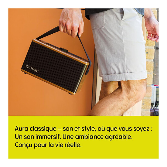 Enceinte sans fil Pure Classic Aura - Brun Café/Noyer - Autre vue