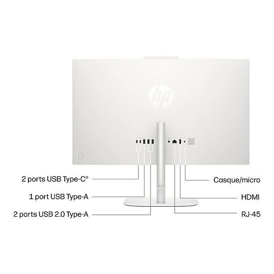 PC de bureau HP OmniStudio All-in-One Desktop Next Gen AI 24-cw0000nf - Autre vue