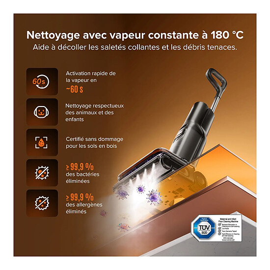 Robot et aspirateur Roborock F25 Steam - Autre vue