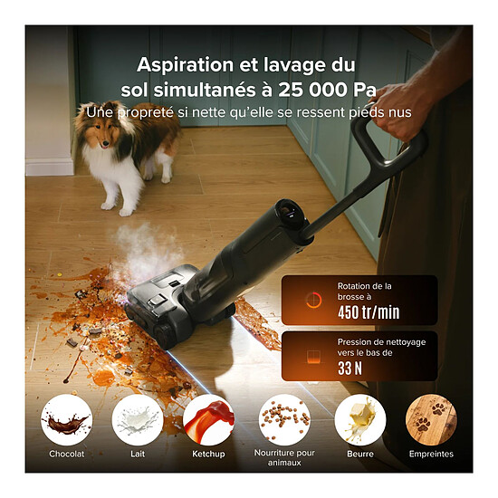 Robot et aspirateur Roborock F25 Steam - Autre vue