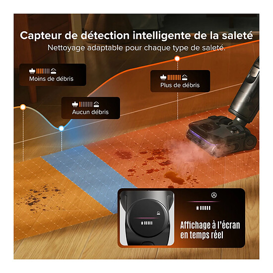Robot et aspirateur Roborock F25 Steam - Autre vue