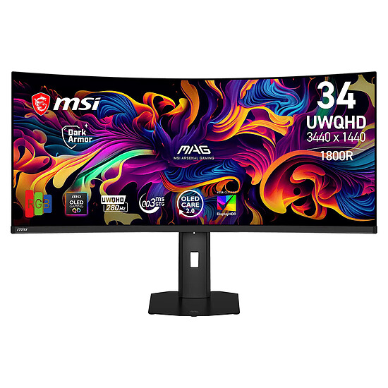 Écran PC MSI MAG 341CQP QD-OLED X28 - Autre vue