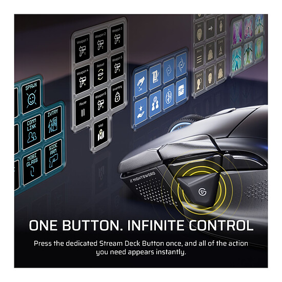 Souris PC Corsair Gaming Nightsword v2 SD Stream Deck - Autre vue