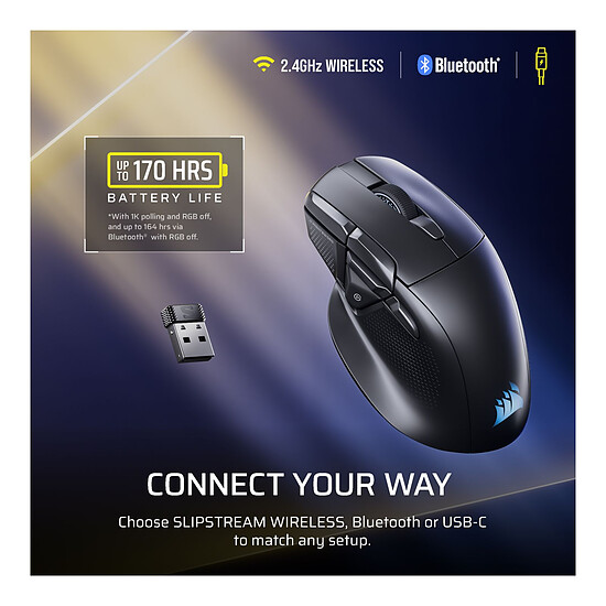 Souris PC Corsair Gaming Nightsword v2 SD Stream Deck - Autre vue