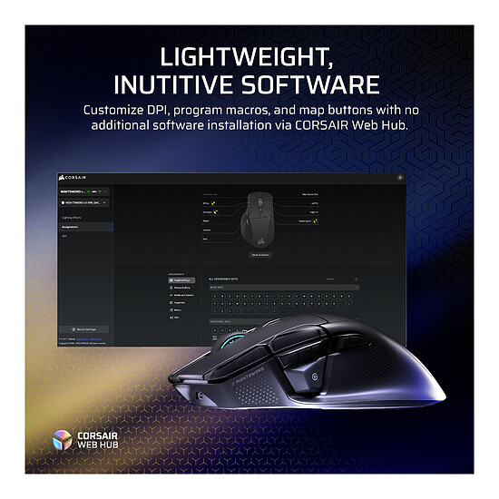 Souris PC Corsair Gaming Nightsword v2 SD Stream Deck - Autre vue