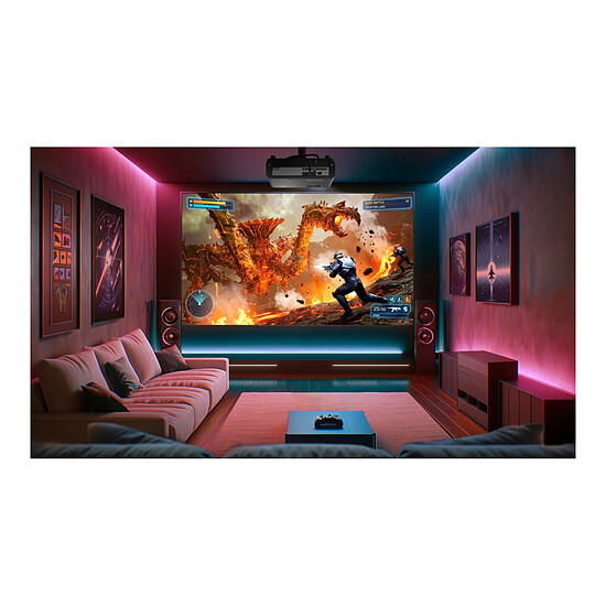 Vidéoprojecteur ViewSonic LX720-4KB RGB - DLP Laser 4K UHD - 5200 Lumens - Autre vue