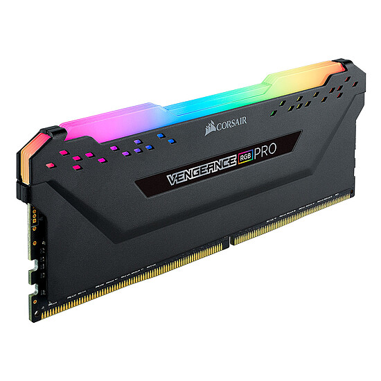 Mémoire RAM Corsair Vengeance RGB PRO Series - 2 x 8 Go (16 Go) - DDR4 3200 MHz - CL18 - Autre vue