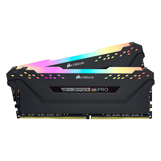 Mémoire RAM Corsair Vengeance RGB PRO Series - 2 x 8 Go (16 Go) - DDR4 3200 MHz - CL18 - Autre vue