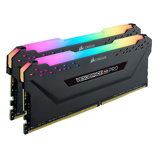Mémoire RAM Corsair Vengeance RGB PRO Series - 2 x 8 Go (16 Go) - DDR4 3200 MHz - CL18 - Autre vue