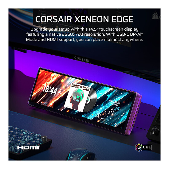 Écran PC Corsair XENEON EDGE - Violet - Autre vue