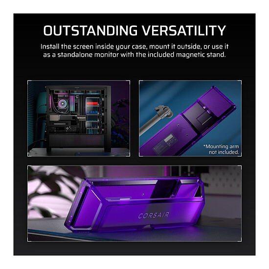 Écran PC Corsair XENEON EDGE - Violet - Autre vue