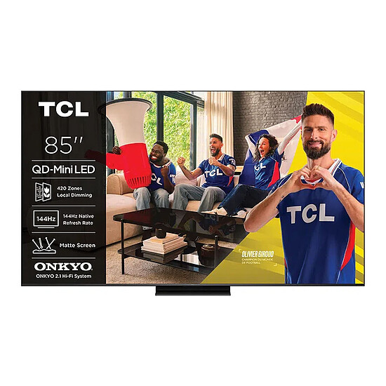 TV TCL 85C6K Pro - TV QD-Mini LED 4K UHD HDR10+ - 215 cm - Autre vue