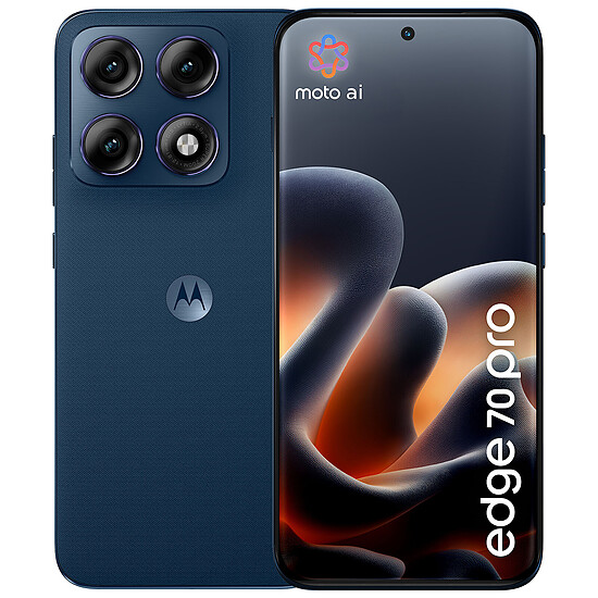 Smartphone Motorola Edge 70 Pro Titan Blue - 512 Go - Autre vue