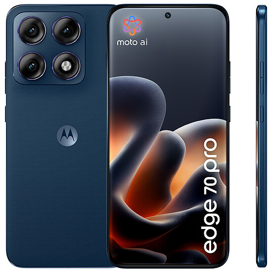 Smartphone Motorola Edge 70 Pro Titan Blue - 512 Go - Autre vue