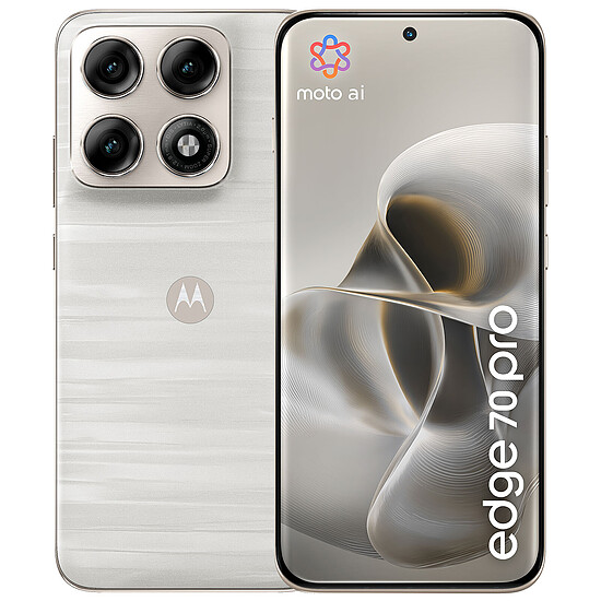Smartphone Motorola Edge 70 Lily White - 512 Go - Autre vue