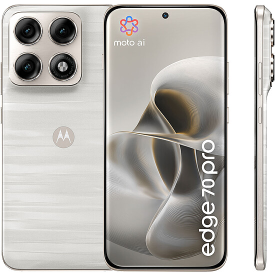 Smartphone Motorola Edge 70 Lily White - 512 Go - Autre vue