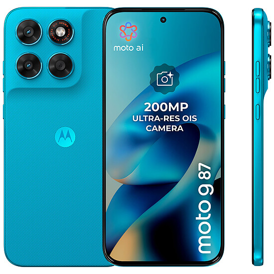Smartphone Motorola Moto G87 5G BLUE ATOLL Turquoise - 256 Go - Autre vue