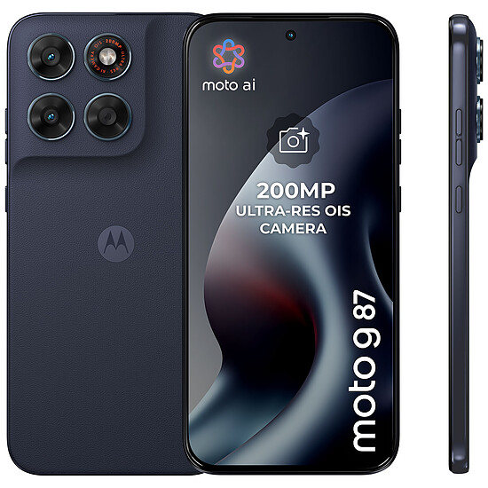 Smartphone Motorola Moto G87 5G OVERTURE Gris - 256 Go - Autre vue
