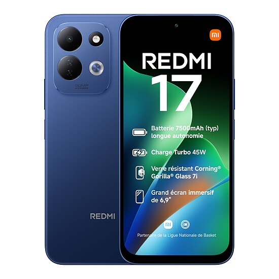 Smartphone Xiaomi Redmi 17 4G Bleu - 128 Go - Autre vue