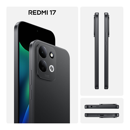 Smartphone Xiaomi Redmi 17 4G Noir - 128 Go  - Autre vue