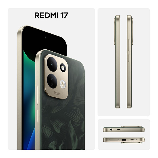 Smartphone Xiaomi Redmi 17 4G Vert - 128 Go - Autre vue
