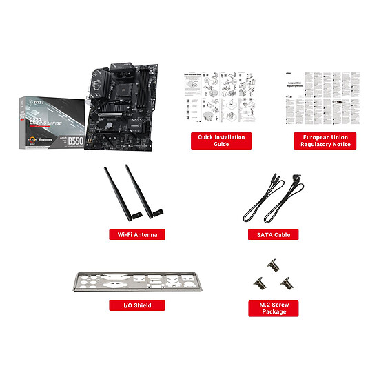 Carte mère MSI B550 GAMING WIFI6E - Autre vue