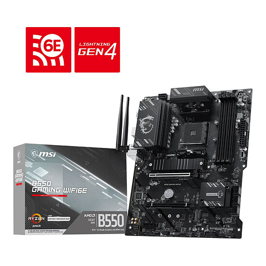 Carte mère MSI B550 GAMING WIFI6E - Autre vue
