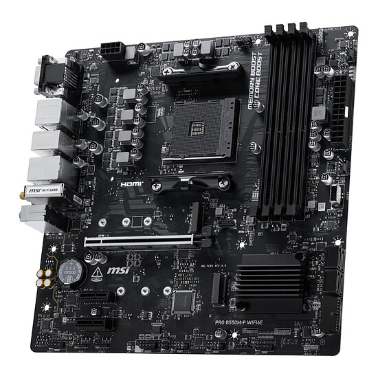 Carte mère MSI PRO B550M-P WIFI6E - Autre vue