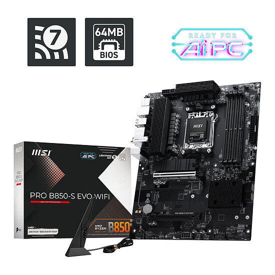 Carte mère MSI PRO B850-S EVO WIFI - Autre vue