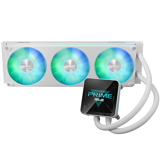 Watercooling AIO ASUS PRIME LC II 360 ARGB LCD Blanc - Autre vue