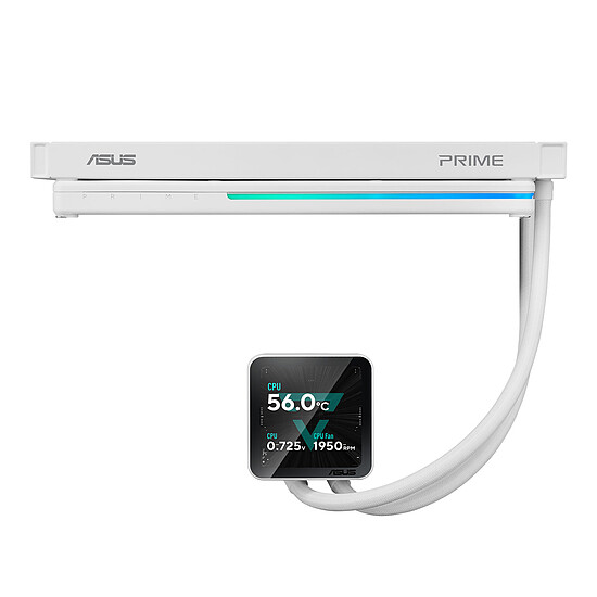 Watercooling AIO ASUS PRIME LC II 360 ARGB LCD Blanc - Autre vue
