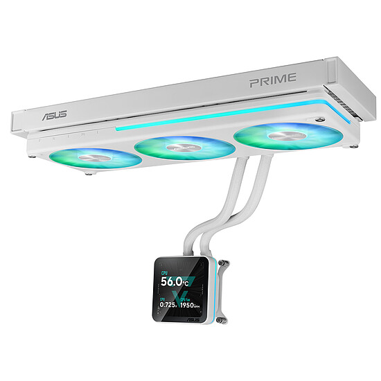 Watercooling AIO ASUS PRIME SLC II 360 ARGB LCD Blanc - Autre vue