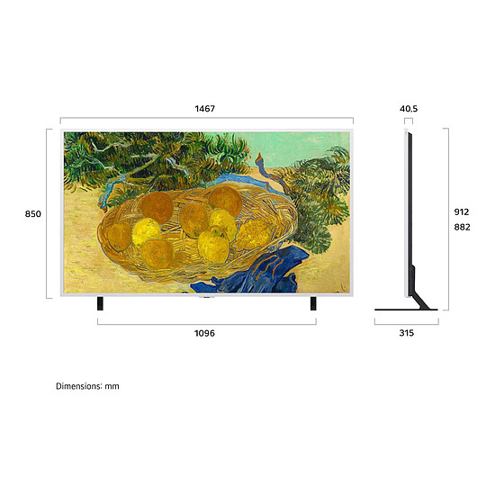 TV LG 65LX7B6LA - TV 4K UHD HDR - 164 cm - Autre vue