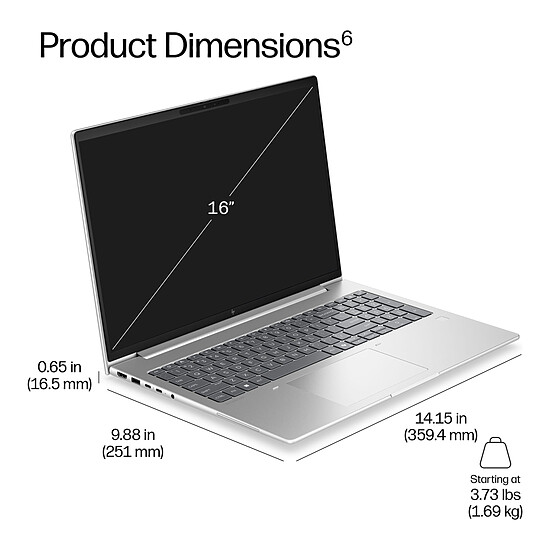 PC portable HP EliteBook 6 G2i 16 (E0FC2ET) - Autre vue