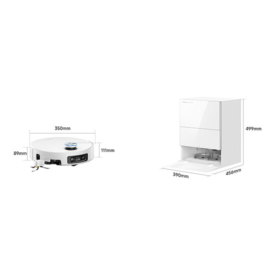 Robot et aspirateur Dreame X60 Pro Ultra Complete Blanc - Autre vue