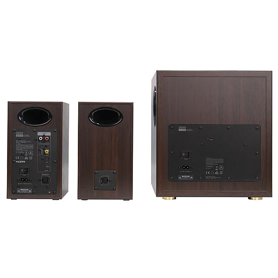 Enceintes PC Edifier S355DB Marron - Autre vue
