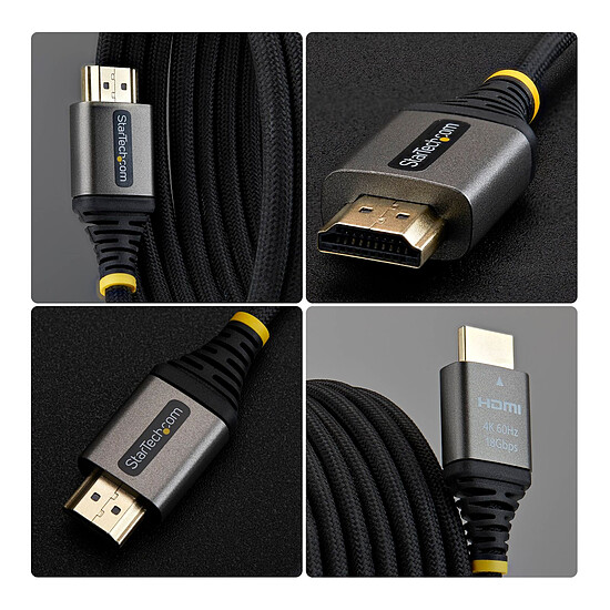 Câble HDMI StarTech.com HDMI2-FLEX-4K60-2M - Autre vue